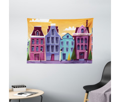 Streets Dutch Residences Wide Tapestry