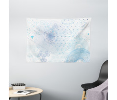 Geometric Science Motifs Wide Tapestry