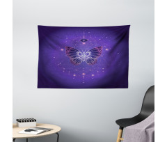 Galactic Butterfly Geometry Wide Tapestry