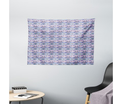 Circles Spots and Triangles Wide Tapestry