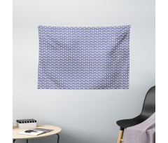 Curved Triangles and Stripes Wide Tapestry