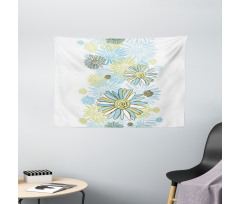 Chamomiles Wild Flower Wide Tapestry