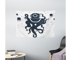 Octopus Costume Wide Tapestry