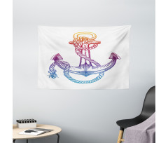 Ombre Anchor Rope Wide Tapestry