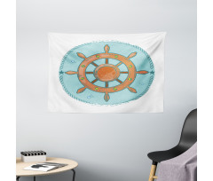 Wheel Cartoon Wide Tapestry