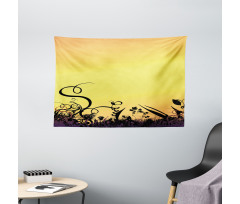 Ombre Sunset Botany Wide Tapestry