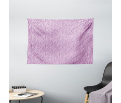 Lavender Butterflies Wide Tapestry