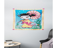 Geisha Wide Tapestry