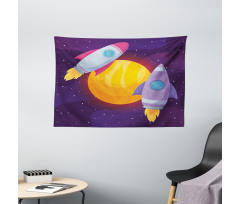 Rocket Spaceship Galactic Wide Tapestry