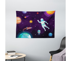 Astronaut in Space System Wide Tapestry