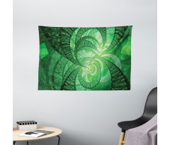 Abstract Swirling Spirals Wide Tapestry