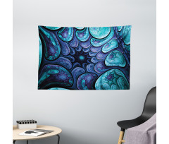 Surreal Futuristic Elements Wide Tapestry