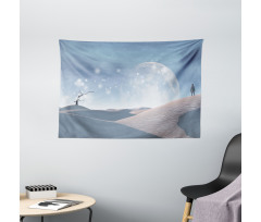 Dreamlike Desert Wide Tapestry