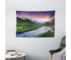 Georgia Caucasus Hills Wide Tapestry