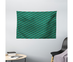 Diagonal Lines Art Wide Tapestry