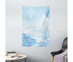 Cartoon Style Winter Theme Tapestry