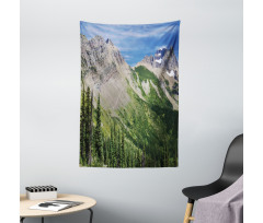 High Mountains and Forest Tapestry
