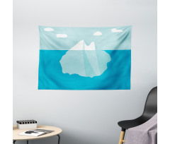 Icy Rock with Tip Above Wide Tapestry