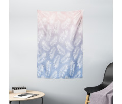 Summer Tropic Fan Palm Leaves Tapestry