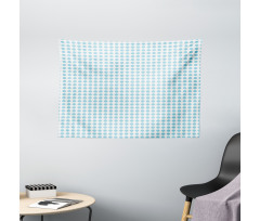 Classic Grid Art Wide Tapestry