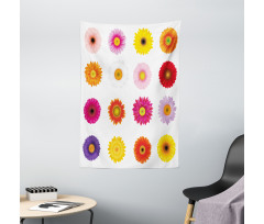 Colorful Petals Love Tapestry