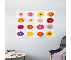 Colorful Petals Love Wide Tapestry