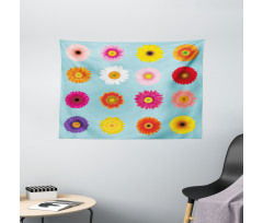 Blooms Flowers Wide Tapestry