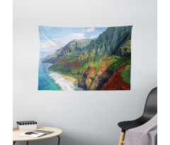 Na Pali Coast Kauai Sea Wide Tapestry