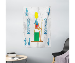 Half Human Bird Character Tapestry