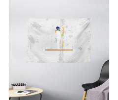 Symbolic Culture Figure Wide Tapestry