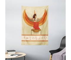 Historical Myth Woman Wing Tapestry