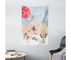 Colorful Camels Tapestry