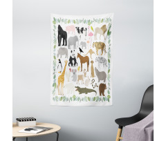 Assorted Forest Creatures Tapestry