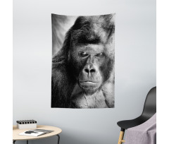 Ape Portrait Photography Tapestry