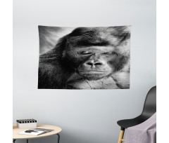 Ape Portrait Photography Wide Tapestry