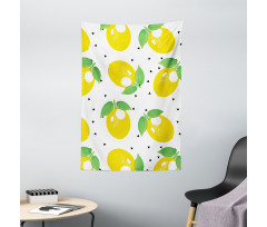 Cheery Citrus Fruits Art Tapestry