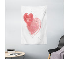 Kiss You Hearts Tapestry