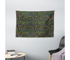 Colorful Spots Wide Tapestry