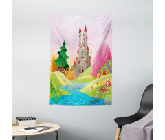 Fairytale Castle Woodland Tapestry