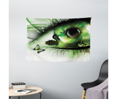 Abstract Swan Animal Wide Tapestry