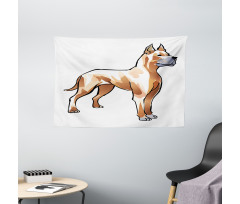 German Mastiff Dog Wide Tapestry