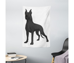 Purebred Dog on Plain Tapestry