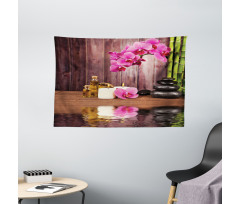Spa Relax Candle Blossom Wide Tapestry