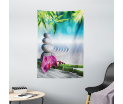 Spa Sand Orchid Flower Tapestry