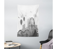 Park Silhouette City Tapestry