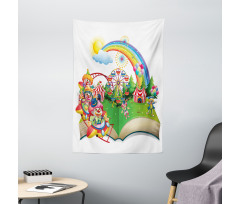 Rainbows and Clowns Tapestry