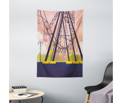 Cartoonish Fun Ride Tapestry