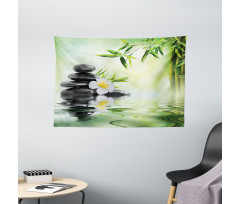 Bamboo Japanese Relax Wide Tapestry