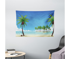 Coconut Trees in the Ocean Wide Tapestry