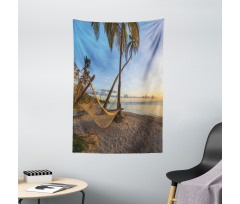 Summer Time Hammock on a Beach Tapestry